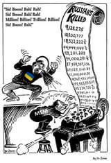 Ukrainian President Volodymyrr Zelenskyy dictating Russian casualty estimates to the Western (((MSM))) to dutifully report without question