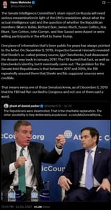 Screenshot 2025-07-24 at 01-47-40 Hans Mahncke on X The Senate Intelligence Committee’s sham report on Russia will need serious reexamination in light of the DNI’s revelations about what the actual intelligence said and the q[...]