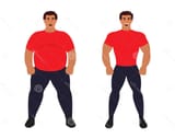 athletic-man-next-to-fat-man