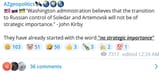we didnt needed it anyway - Johny Kirby on Ukraine&#039;s inevitable loss of Soledar and Bakhmutt - Ukrainian NATO Cope