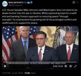U.S. House Speaker Mike Johnson said Washington does not want to be drawn further into the war in Ukraine. While expressing hope for a swift end 23-07-2025 HD