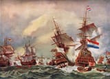 English_School_-_Sea_Battle_of_the_Anglo-Dutch_Wars_c1700_-_(MeisterDrucke-431959)