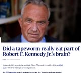 robert f. kennedy jr. with half eaten brain