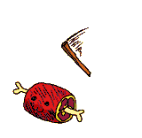 beating my meat white bckgrnd