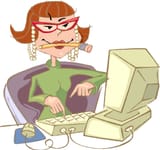 cartoon_secretary