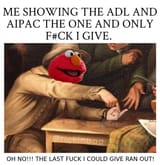 elmo_showing_adl_aipac_jidf_shill_defense_league_the_one_and_only_fuck_i_give_palm_pointing