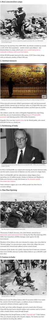 5 of the worst atrocities carried out by the British Empire