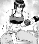 Olivia working out