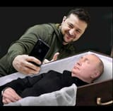 zelinski faggot with putin mummy