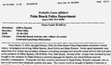 Affidavit of Palm Beach police