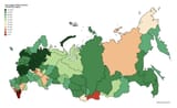 percentage ethnic russians map