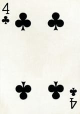 Unbekannt_-_4_of_Clubs_from_a_deck_of_Goodall_Son_Ltd_playing_cards_c1940_-_(MeisterDrucke-703106)