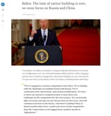 Biden competition russia china afghanistan taliban