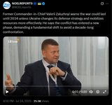 Former Commander-in-Chief Valerii Zaluzhnyi warns the war could last until 2034 unless Ukraine changes its defense strategy and mobilizes resources 24-07-2025