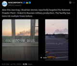 Also this morning, Ukrainian drones reportedly targeted the Kotovsk Powder Plant—linked to Russian military production. The facility has been hit 25-07-2025 before