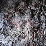 Cave painting in Wales