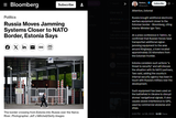 Attention, Estonia! 25-07-2025 Russia brought additional electronic warfare equipment closer to the Estonian border - Bloomberg, Minister Igor Taro