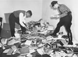German students and SA sack the home of the sexual institute director to burn his lewd materials 1933