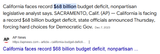 California deficit