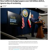 Commiefornia deficit 2025
