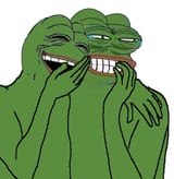 two kekking frogs