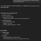 Iraq coalition comparison