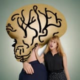 woman love big brain me