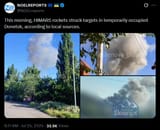 This morning, HIMARS rockets struck targets in temporarily occupied Donetsk, according to local sources. 25-07-2025