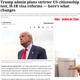 Trump H-1B visa reforms 2025_ Trump admin plans stricter US citizenship test