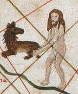 white guy with a dog