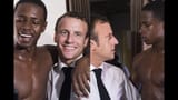 macron sweaty niggerfaggot