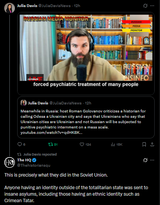 Thehistoriansqu 19-07-2025 This is precisely what they did in the Soviet Union. Anyone having an identity outside of the totalitarian state, Russia, Roman Golovanov