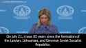 Zakharova claimed that Lithuania, Latvia, and Estonia lost their independence after the collapse of the USSR and are now on the fringes of Europe 26-07-2025 HD_thumb.jpg