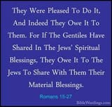 christians owe jews infinity shekels