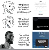 politics get you banned