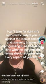 Chunky woman with sagging skin, flab and dead eyes