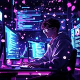 neon-code-dreams-stockcake