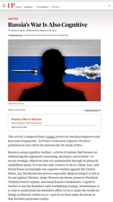 Russian cognitive warfare