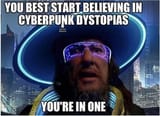 cyberpunk dystopia