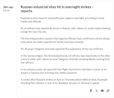 Russia hit