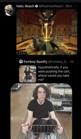 femboy tranny Pushing the cart where would you take me half-life Gamergate
