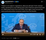 If Kyiv is not ready for negotiations, Moscow will wait,&#039; Putin claimed today, repeating his usual talking points about Ukraine’s government 01-08-2025