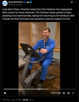 Look who&#039;s there. Chechen leader Don-Don Kadyrov has reappeared after rumors he nearly drowned. The Chechen leader posted a video 01-08-2025 HD