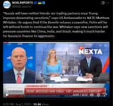 Russia will have neither friends nor trading partners once Trump imposes devastating sanctions,&#039; 01-08-2025 US Ambassador to NATO Matthew Whitaker HD