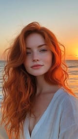 sunset-redhead-beauty-stockcake