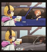 okay_not_okay_anime_girl_checking_incoming_cars