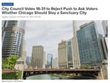 liberals hate democracy when voted into power like on the issue of immigration in chicago