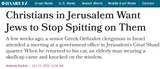 jews spit on christians