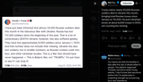 Trump claims nearly 20,000 Russian soldiers died in Ukraine this month, bringing total Russian losses since January to 112,500 01-08-2025 Ukrainian losses