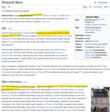 Heinrich Marx too many inconsistent stories